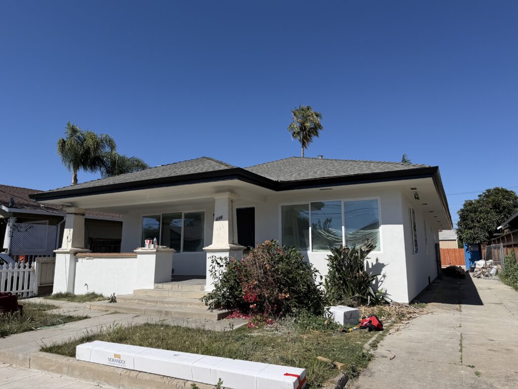 Completed residential re-roof by LAAC Roofing in the Bay Area